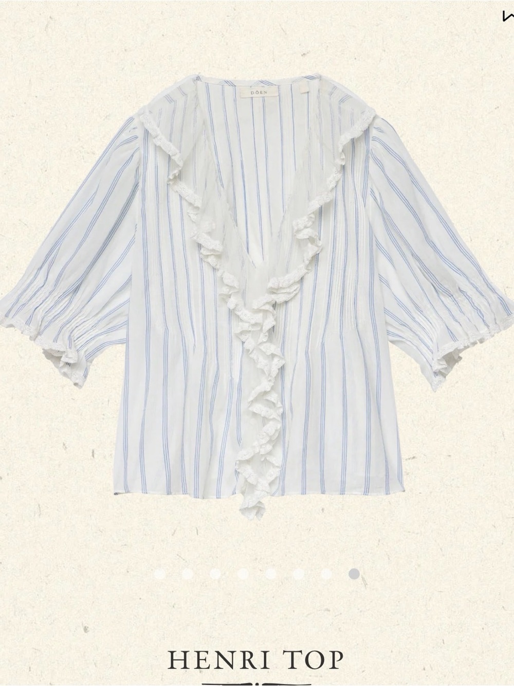 Dôen Henri top NWT xs saint aurelie stripe - Picture 4 of 4